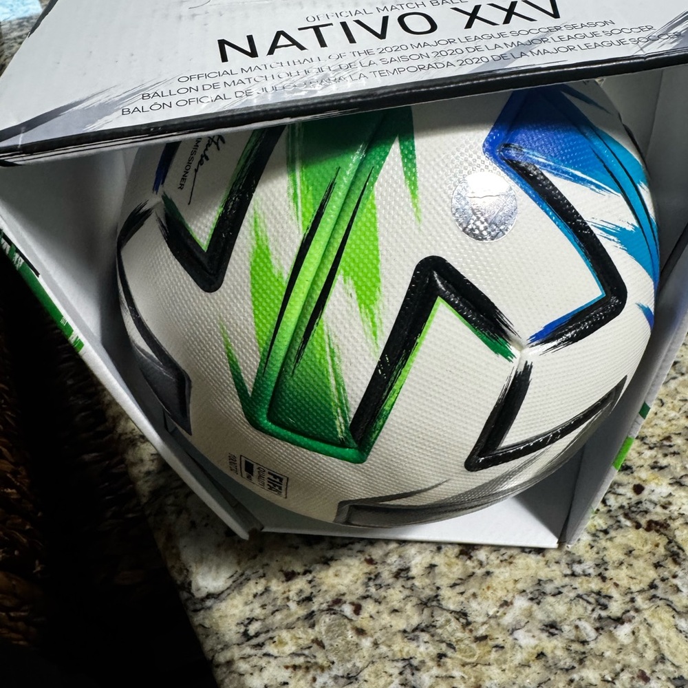 Adidas MLS Pro Soccer Ball - White and Green